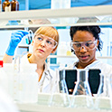 researchers working in a lab