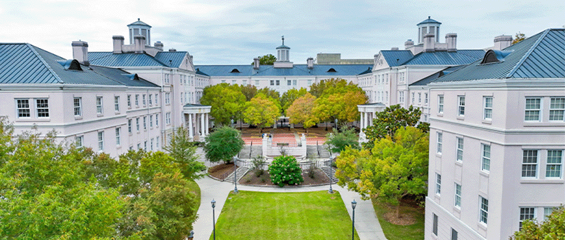 East Quad early in the morning on move-in day