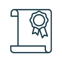 scroll with ribbon icon