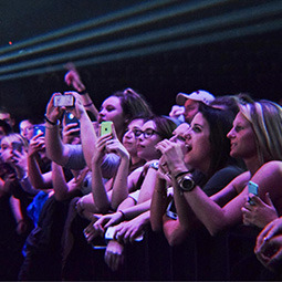 students at a concert