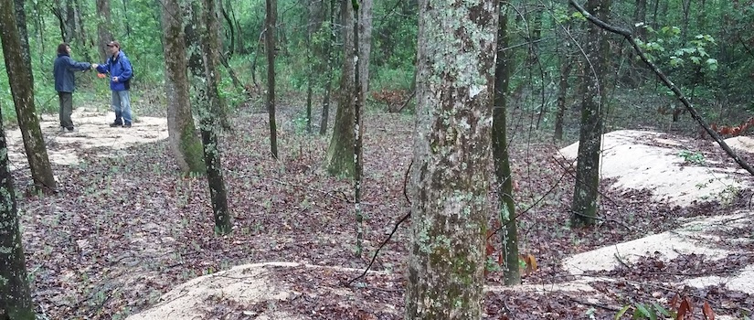 Sedimentation fieldwork at the McCrady Base in Columbia