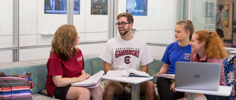 Students in a study group