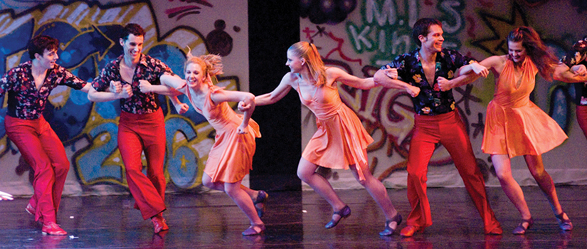 dancers on a stage