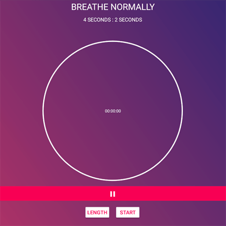 The inhale app