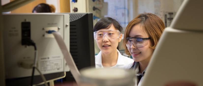 Students in a lab