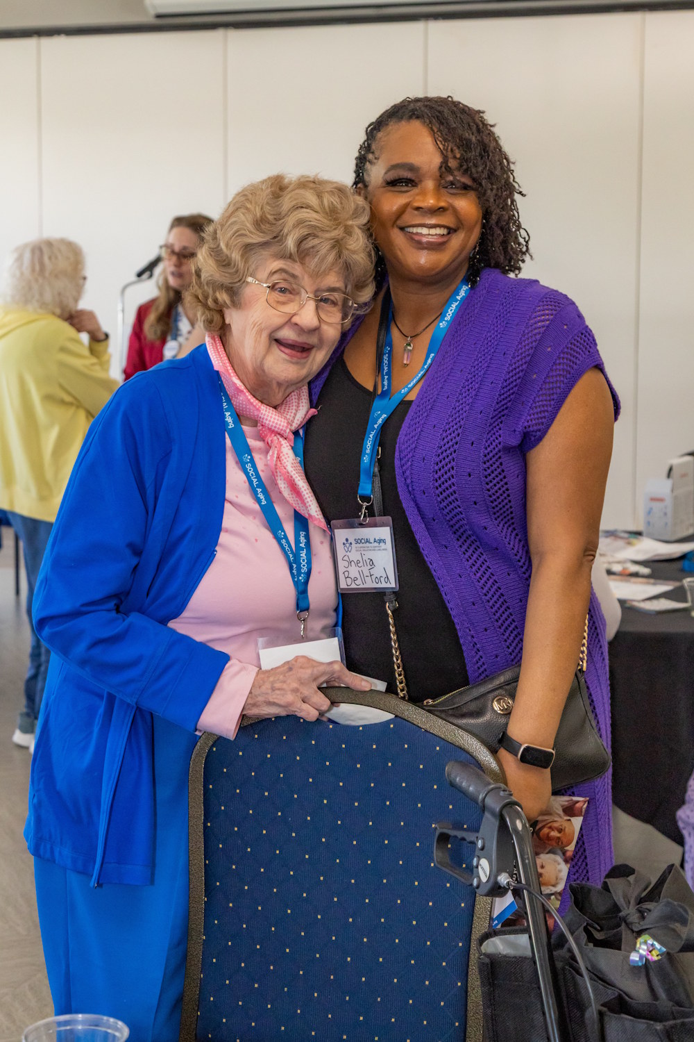 two participants at the Social Aging event