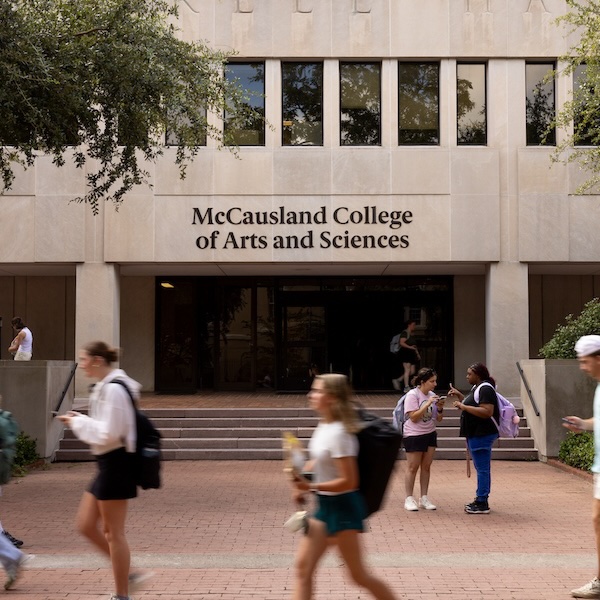 sign of the mccausland college of arts and sciences