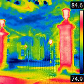 heat map of the horseshoe gates