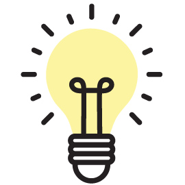 Yellow lightbulb icon