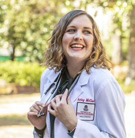 Fourth-year med student Ashley McCaskill 