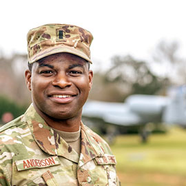 James Anderson in uniform